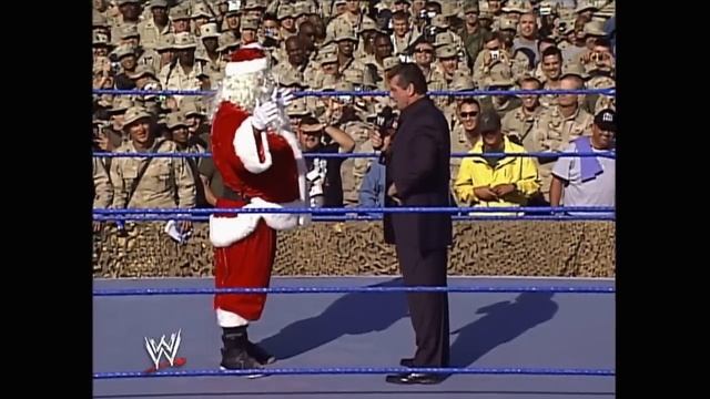 Stone Cold Disguised As Santa Claus Gives Stunner To Mr McMahon! смотреть онлайн