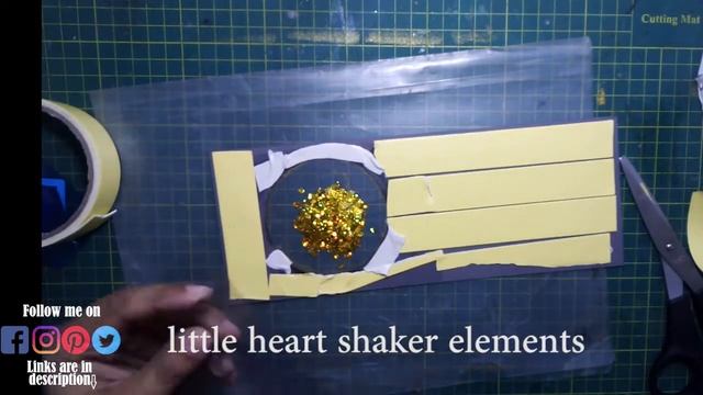 how to make slimline golden shiny thanks shaker card by magic in hands... смотреть онлайн