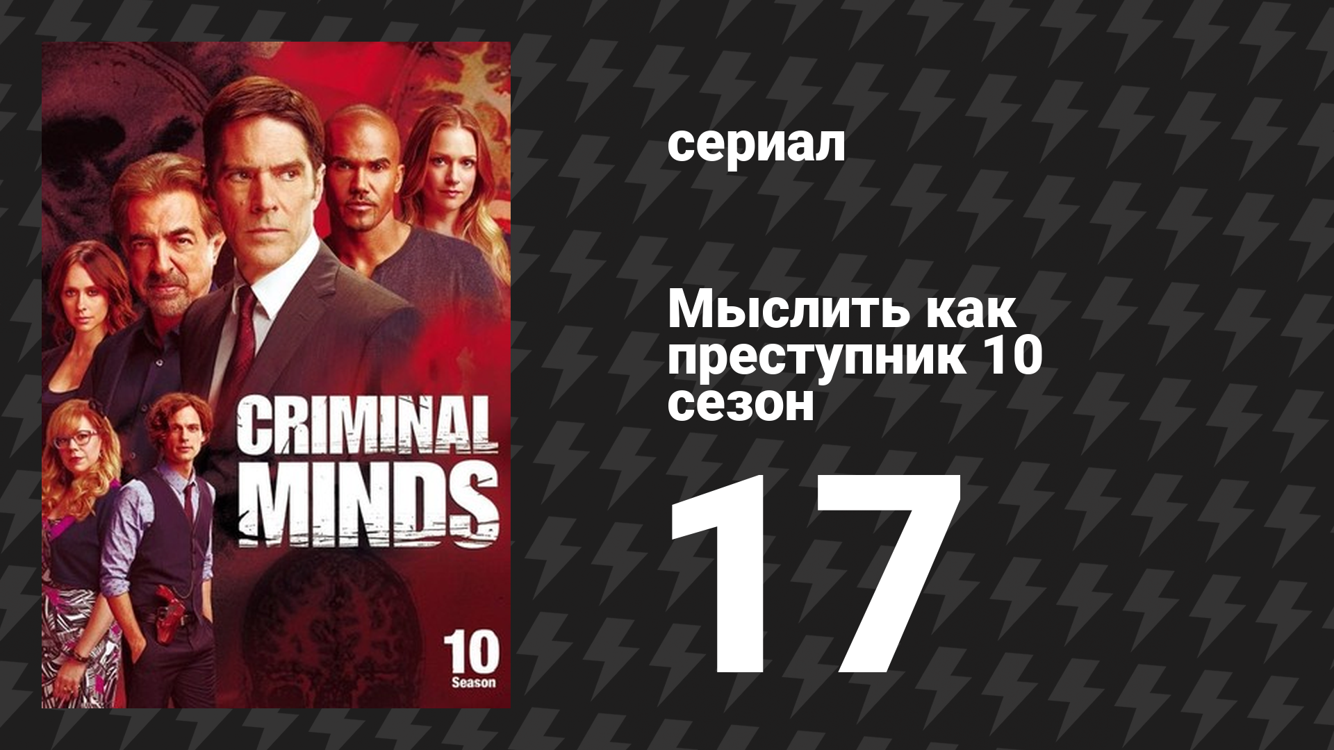 Мыслить как преступник 10 сезон 17 серия «Игра дыхания» (сериал, 2005-2020)