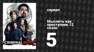 Мыслить как преступник 12 сезон 5 серия «Антитеррор» (сериал, 2005-2020)