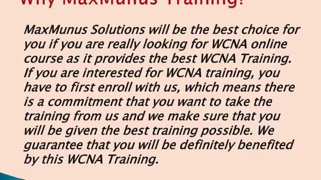 WCNA Training – WCNA Online Training – (WCNA Certification Tips)– WCNA Course смотреть онлайн