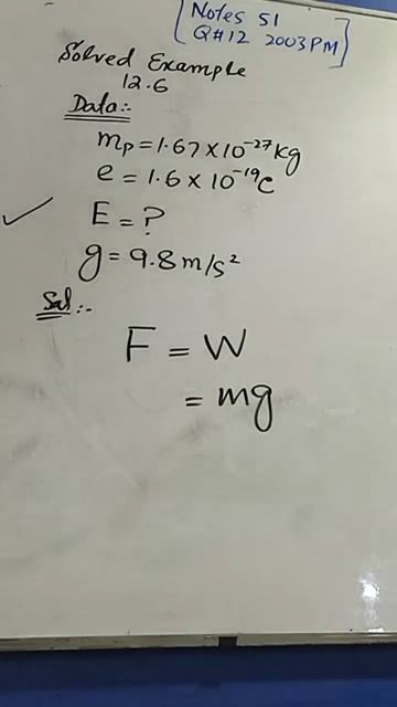 Ch#12 2003 Past Paper Q| Solved Ex 12.6 #physics #physicsonline #electricfieldintensity #proton смотреть онлайн