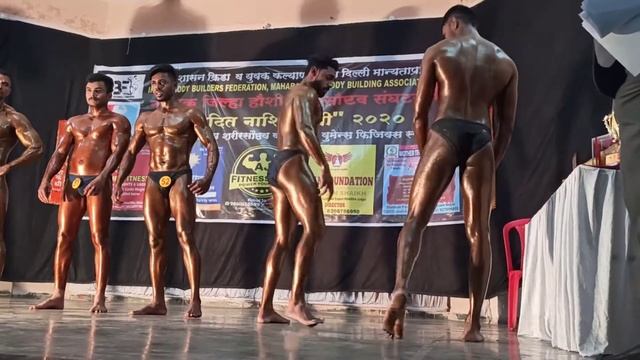 Bodybuilding competition in Nasik navodip Shree 2020 70 kg смотреть онлайн