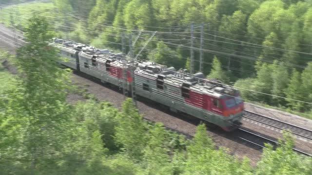 Сплотка электровозов ВЛ80тк-1103, ВЛ60К-1803, ЭП1-022 и ЭП1-021 | Транссиб смотреть онлайн