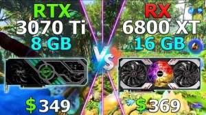 Wins at Ray Tracing - RTX 3070 Ti 8 GB vs RX 6800 XT 16 GB - 1440p Test