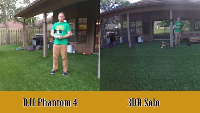 Phantom 4 vs Solo - Camera & Gimbal Test смотреть онлайн