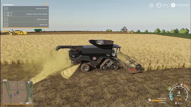 FENDT IDEAL 9T - Soybean Harvest With A New Fendt Ideal Combine 2020 - FS19 Gameplay