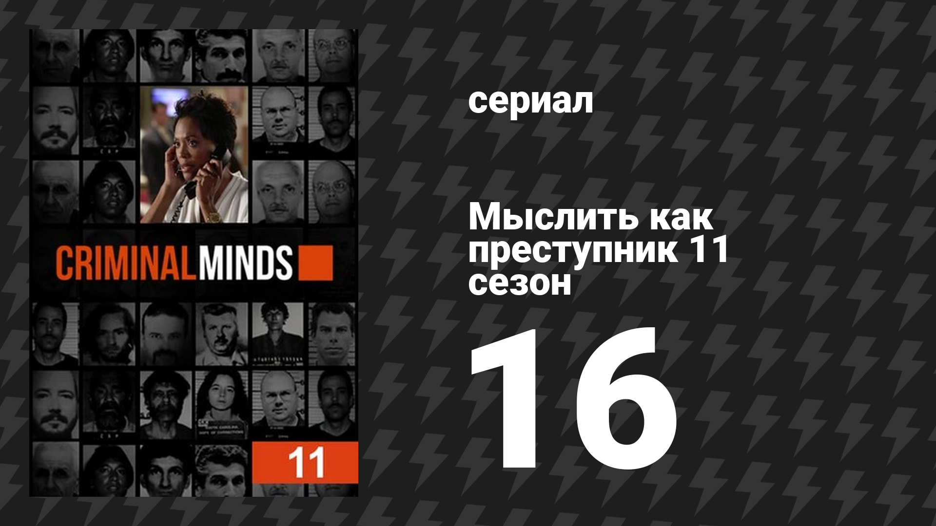 Мыслить как преступник 11 сезон 16 серия «Дерек» (сериал, 2005-2020)