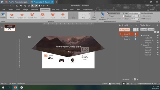 [Parallax] Modern PowerPoint Slide Alternate Parallax (2018) Pt.2