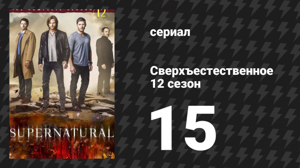 Сверхъестественное 12 сезон 15 серия «Где-то между небесами и адом» (сериал, 2016)