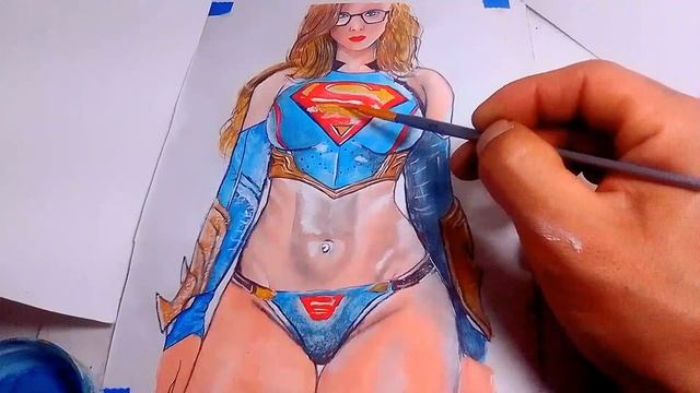PAINTING SUPERGIRL 2024 MELISSA BENOIST COMO DIBUJAR ESTILO CARTOON PERSONAJE DE PELICULAS смотреть онлайн