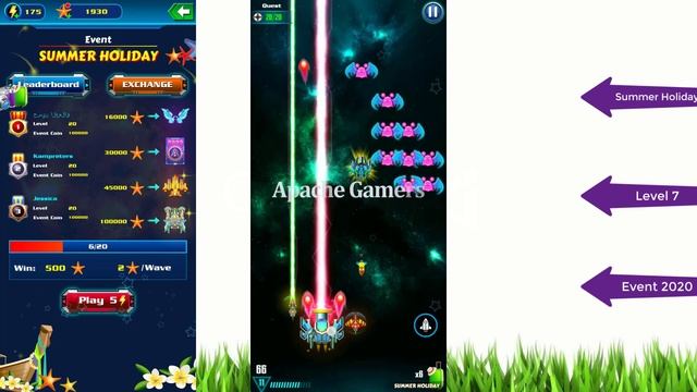 Galaxy Attack: Alien Shooter ! Summer Holiday Event 2020 ! Level 7 смотреть онлайн