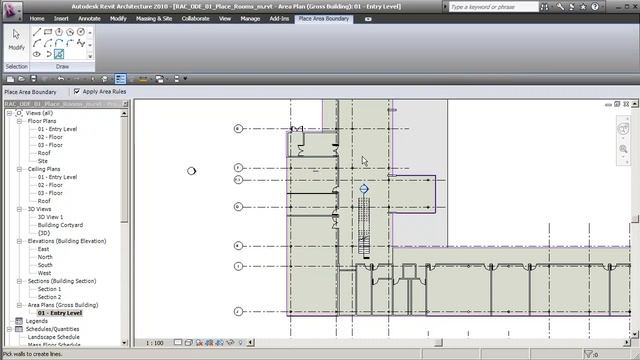 Revit 2010 Training: Part25- Areas смотреть онлайн