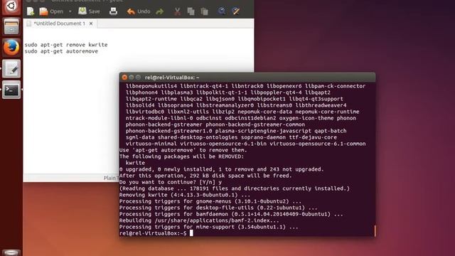 how to uninstall kwrite editor in ubuntu смотреть онлайн