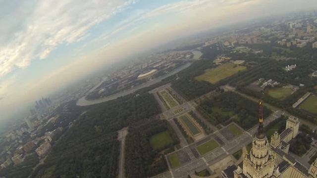 Lomonosov Moscow state university 1080P HD تصوير جوي لجامعة موسكو الحكومية смотреть онлайн