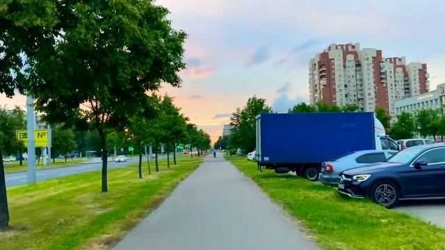Вот такой прекрасный вечерний закат солнца Красота смотреть онлайн