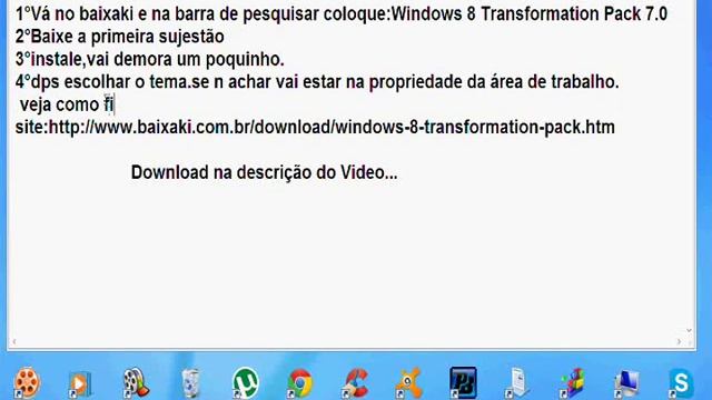 Como Transformar O Windows 7 ou XP no Windows 8 ? смотреть онлайн