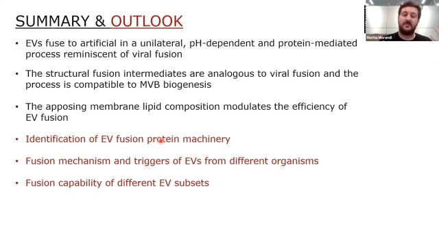 Mattia Morandi presents on extracellular vesicle fusion visualized by cryo-EM смотреть онлайн