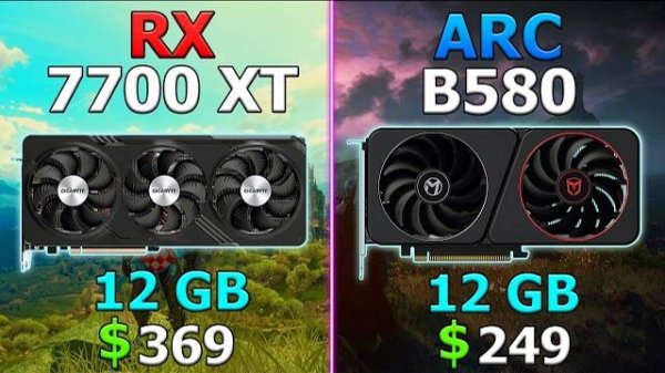 New ARC B580 12 GB vs RX 7700 XT 12 GB - Test in 10 Games