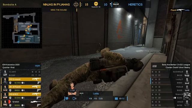 NiP vs. Heretics (Quarter-final) - IEM Katowice 2020 смотреть онлайн