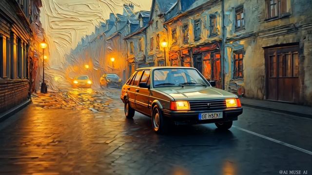 Oil-Painted Cars Come to Life! AI Transforms Canvas into Moving Art смотреть онлайн