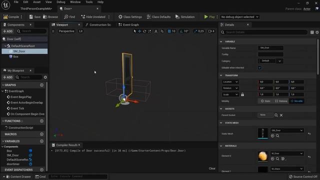 How To Create A Door (Blueprint) - Unreal Engine 5 Tutorial смотреть онлайн