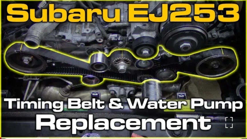 Замена ремня ГРМ Subaru EJ253 SOHC и водяного насоса