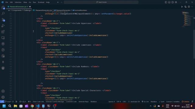 #07 React Challenge Day 7 | Creating a Dynamic Password Generator with React Js Hooks смотреть онлайн