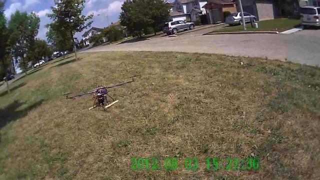 Quadcopter - DJC1000-X4 - Wood beta frame - Flight 2 смотреть онлайн