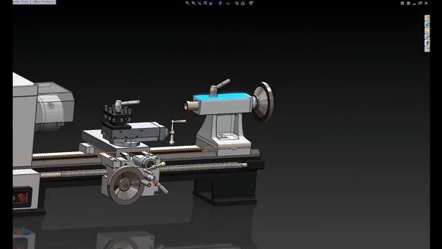 Fabel lathe modeled in Solidworks смотреть онлайн