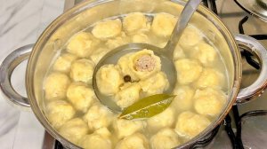 Я просто КИДАЮ ФАРШ в муку!  Самые ЛЕНИВЫЕ ПЕЛЬМЕНИ за 5 минут!!!