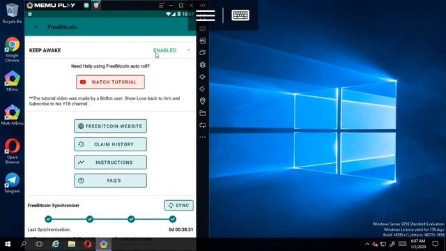 RDP SUPPORT EMULATOR ANDROID!!! AND FREEBITCOIN AUTO CLAIM 24JAM смотреть онлайн