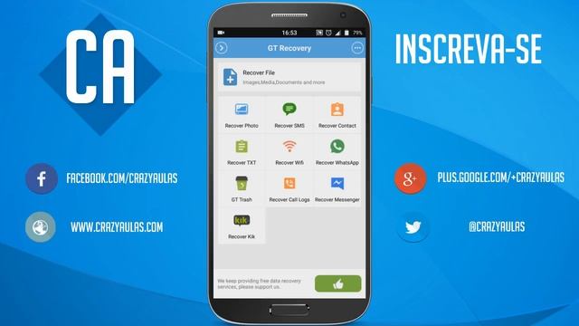 Como recuperar qualquer arquivo no seu Android - GT Recovery смотреть онлайн