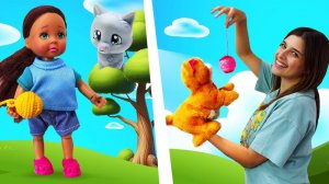 Куда убежал котенок Штеффи? Игры в куклы для девочек – ищем игрушки вместе с Тойклаб