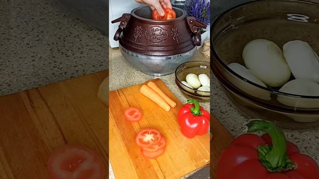 КУРИЦА С ОВОЩАМИ в афганском казане #рецепты смотреть онлайн