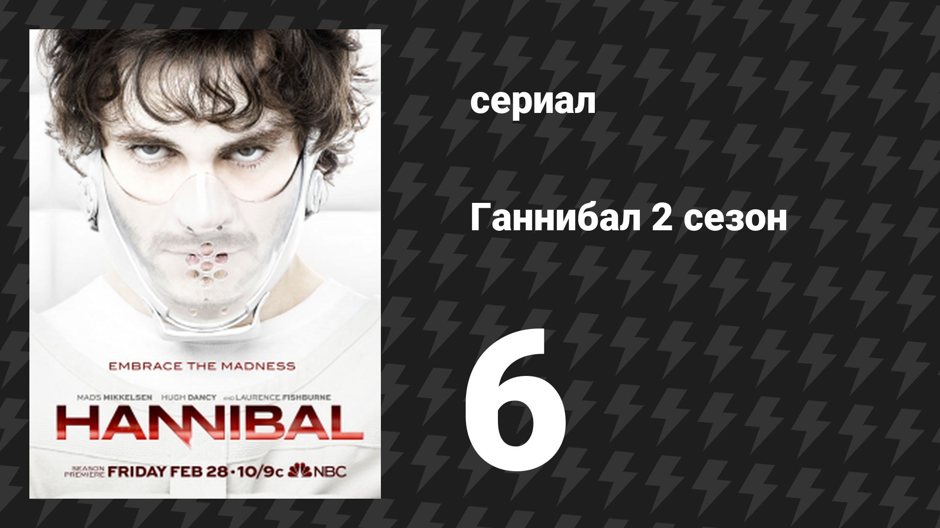 Ганнибал 2 сезон 6 серия «Блюдо состоящее из сашими» (сериал, 2014)