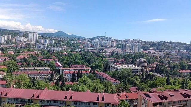 Вид из окна апартамента #9 ЖК "Сияние Сочи" смотреть онлайн