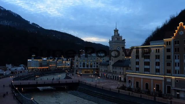 General View from Sochi during the World Junior Curling C... смотреть онлайн