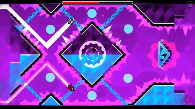 Игра Geometry Dash, 17 уровень Blast Processing прохождение смотреть онлайн