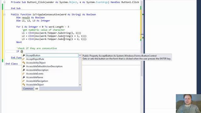 6-pp5 VB.net Finding Consecutive Characters in a String смотреть онлайн