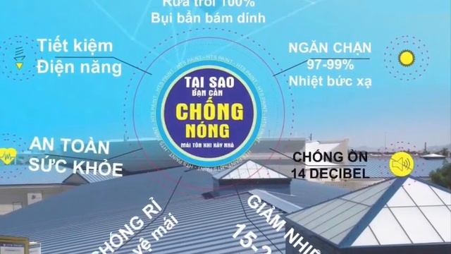 Giảm ngay 10-30 độ C khi thi công sơn chống nóng mái tôn/ HTS Paint смотреть онлайн