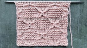 Красивый рельефный узор спицами 🔥  Для вязания свитера,  пледа,