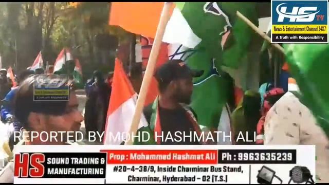 CONGRESS RALLY FROM CHANDRAYAANGUTTA TO SHALI BANDA смотреть онлайн