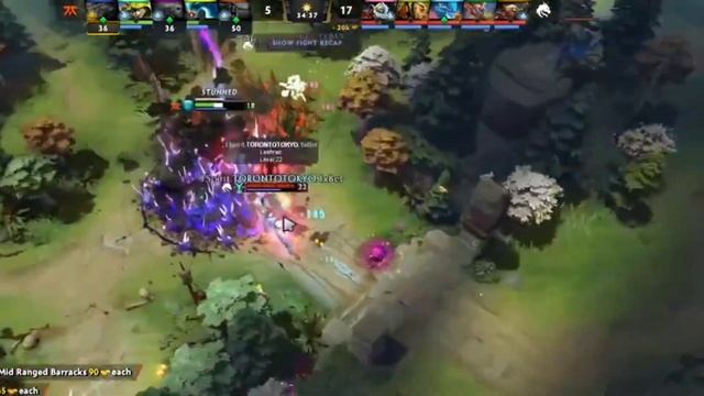 Yatoro's Spirit Bear melts down 2 Tier 4 towers and Ancient Throne in 13 seconds смотреть онлайн