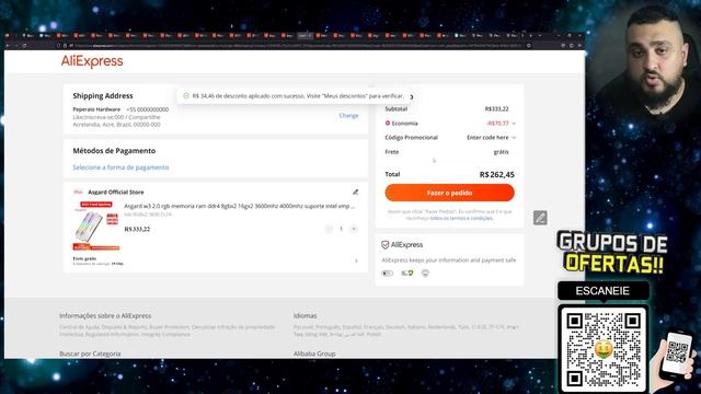 GIRO DE OFERTAS: Novos Cupons Aliexpress, Memória RAM, SSD e placa de vídeo DESPENCOU! (19/09) смотреть онлайн