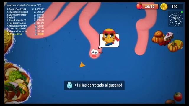 Worms Zone Hungry Snake Slither.io Clone Gameplay on Android TV Box (Part 6) смотреть онлайн