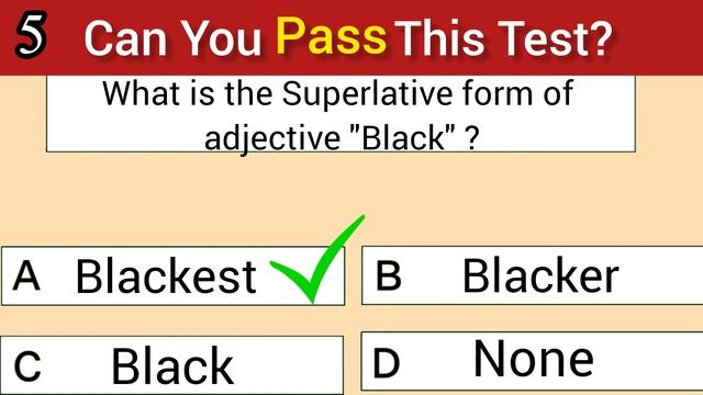 Superlative form of Adjective English Quiz|Can you score 10/10 смотреть онлайн