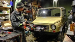 Проект "Фунтик" / 41 серия / Установка лебёдки на ЛуАЗ