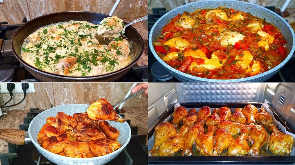 ЧЕТЫРЕ Вкусных и Доступных РЕЦЕПТА на Праздник из КУРИЦЫ! смотреть онлайн