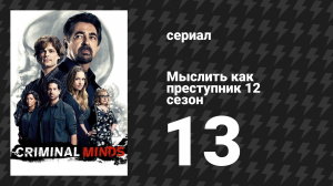 Мыслить как преступник 12 сезон 13 серия «Спенсер» (сериал, 2005-2020)